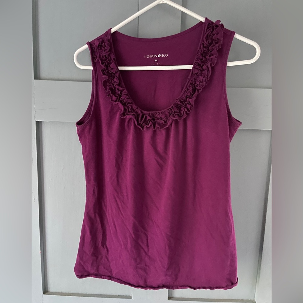 Fashion Bug Purple Sleeveless Blouse Top
